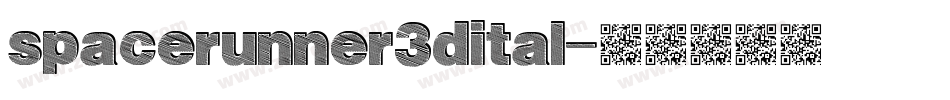 spacerunner3dital字体转换