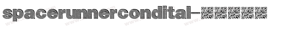 spacerunnercondital字体转换
