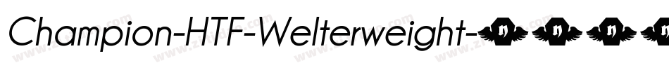 Champion-HTF-Welterweight字体转换