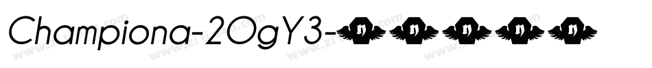 Championa-2OgY3字体转换