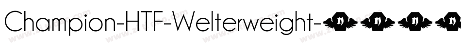 Champion-HTF-Welterweight字体转换