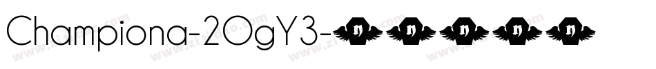 Championa-2OgY3字体转换