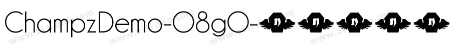ChampzDemo-O8gO字体转换