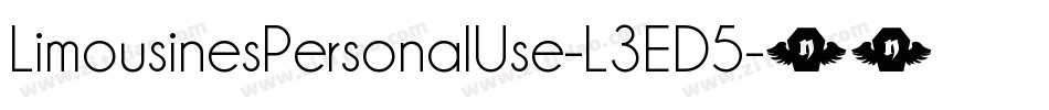 LimousinesPersonalUse-L3ED5字体转换
