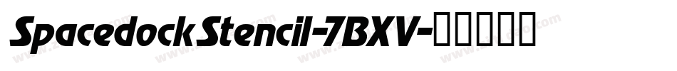 SpacedockStencil-7BXV字体转换