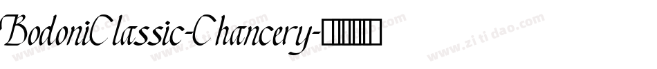 BodoniClassic-Chancery字体转换