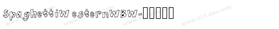SpaghettiWesternWBW字体转换