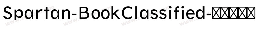 Spartan-BookClassified字体转换