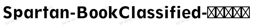 Spartan-BookClassified字体转换