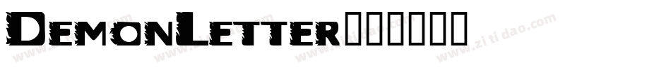 DemonLetter字体转换