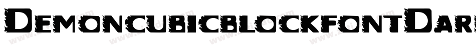 DemoncubicblockfontDark-G3MD字体转换