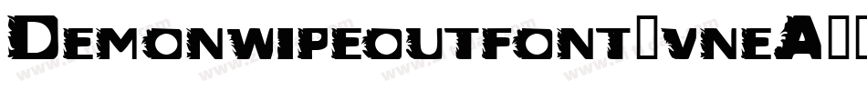 Demonwipeoutfont-vneA字体转换
