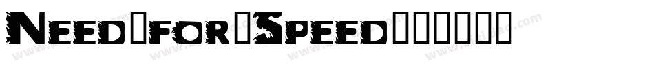 Need-for-Speed字体转换