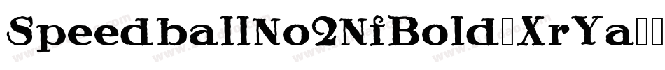 SpeedballNo2NfBold-XrYa字体转换