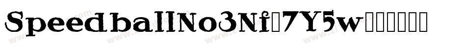 SpeedballNo3Nf-7Y5w字体转换