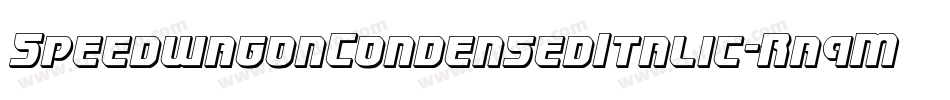 SpeedwagonCondensedItalic-Ra9M字体转换 SpeedwagonCondensedItalic-Ra9M字体转换