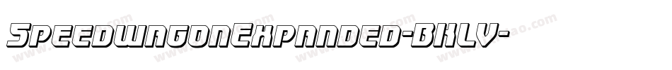 SpeedwagonExpanded-BKLV字体转换 SpeedwagonExpanded-BKLV字体转换