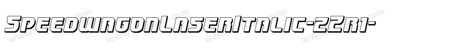SpeedwagonLaserItalic-zZr1字体转换 SpeedwagonLaserItalic-zZr1字体转换