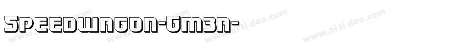 Speedwagon-Gm3a字体转换 Speedwagon-Gm3a字体转换