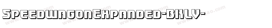 SpeedwagonExpanded-BKLV字体转换 SpeedwagonExpanded-BKLV字体转换