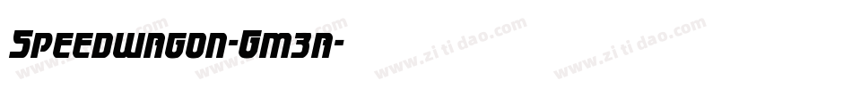 Speedwagon-Gm3a字体转换 Speedwagon-Gm3a字体转换