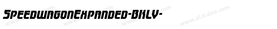 SpeedwagonExpanded-BKLV字体转换 SpeedwagonExpanded-BKLV字体转换