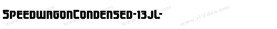 SpeedwagonCondensed-13jL字体转换 SpeedwagonCondensed-13jL字体转换