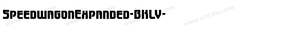 SpeedwagonExpanded-BKLV字体转换 SpeedwagonExpanded-BKLV字体转换