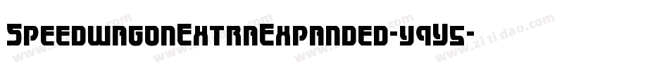SpeedwagonExtraExpanded-y9Y5字体转换 SpeedwagonExtraExpanded-y9Y5字体转换