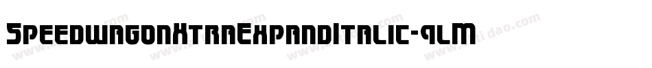 SpeedwagonXtraExpandItalic-9lM5字体转换 SpeedwagonXtraExpandItalic-9lM5字体转换
