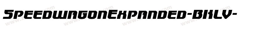 SpeedwagonExpanded-BKLV字体转换 SpeedwagonExpanded-BKLV字体转换