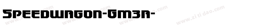 Speedwagon-Gm3a字体转换 Speedwagon-Gm3a字体转换