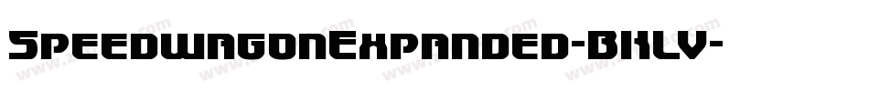 SpeedwagonExpanded-BKLV字体转换 SpeedwagonExpanded-BKLV字体转换