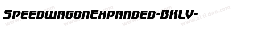 SpeedwagonExpanded-BKLV字体转换 SpeedwagonExpanded-BKLV字体转换