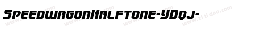 SpeedwagonHalftone-YDqj字体转换 SpeedwagonHalftone-YDqj字体转换