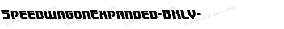 SpeedwagonExpanded-BKLV字体转换 SpeedwagonExpanded-BKLV字体转换