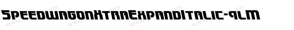 SpeedwagonXtraExpandItalic-9lM5字体转换 SpeedwagonXtraExpandItalic-9lM5字体转换