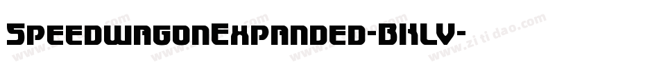 SpeedwagonExpanded-BKLV字体转换 SpeedwagonExpanded-BKLV字体转换