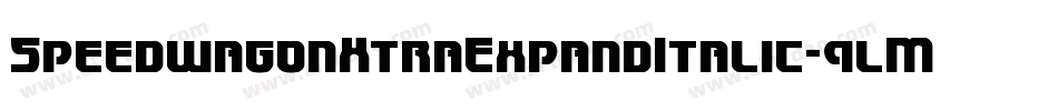 SpeedwagonXtraExpandItalic-9lM5字体转换 SpeedwagonXtraExpandItalic-9lM5字体转换
