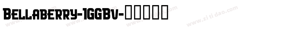 Bellaberry-1GGBv字体转换