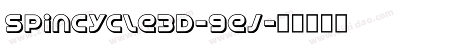 SpinCycle3D-9ej字体转换