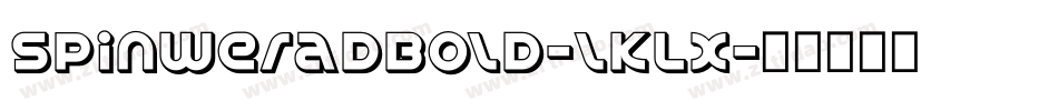 SpinweradBold-lKLX字体转换