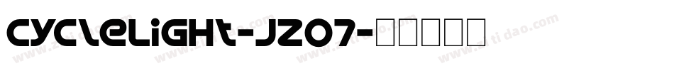 CycleLight-JzO7字体转换