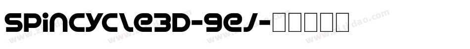 SpinCycle3D-9ej字体转换