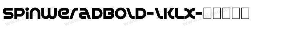 SpinweradBold-lKLX字体转换