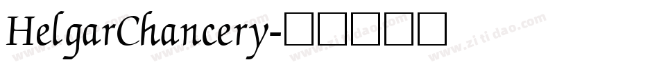 HelgarChancery字体转换
