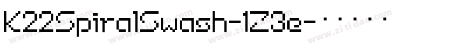 K22SpiralSwash-1Z3e字体转换