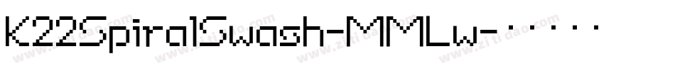 K22SpiralSwash-MMLw字体转换