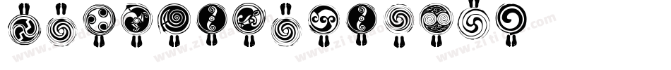 K22SpiralSwash-1Z3e字体转换