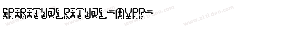 SpiritualRitual-mvpP字体转换
